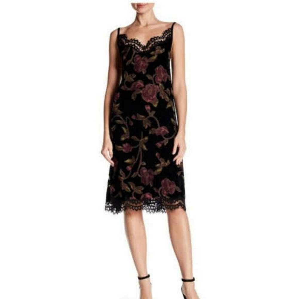 Max Studio Devere`Burned out Velvet Dres - Picture 3 of 8